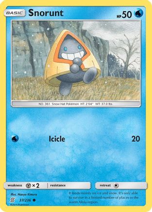 SM Unified Minds 037/236 Snorunt - Common