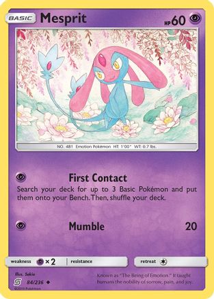 SM Unified Minds 084/236 Mesprit - Uncommon