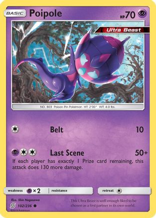SM Unified Minds 102/236 Poipole - Reverse Holofoil - Common