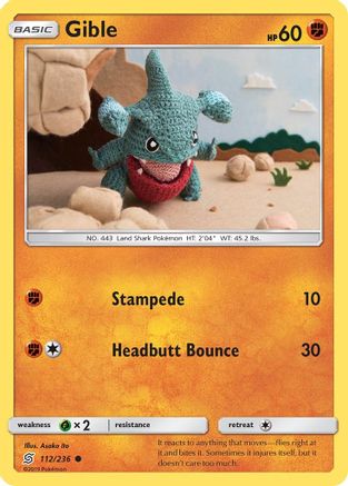 SM Unified Minds 112/236 Gible - Common