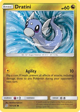 SM Unified Minds 147/236 Dratini (147) - Reverse Holofoil - Common