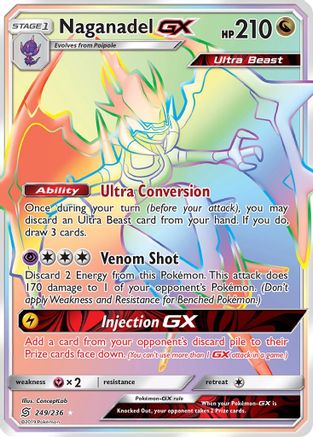 SM Unified Minds 249 Naganadel GX (Secret) - Holofoil - Secret Rare