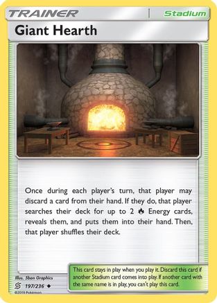 SM Unified Minds 197/236 Giant Hearth - Reverse Holofoil - Uncommon