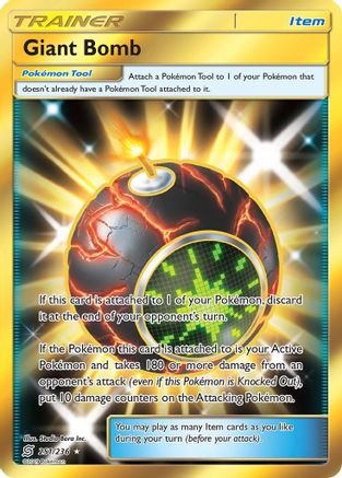 SM Unified Minds 251 Giant Bomb (Secret) - Holofoil - Secret Rare