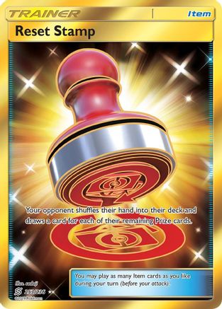 SM Unified Minds 253 Reset Stamp (Secret) - Holofoil - Secret Rare