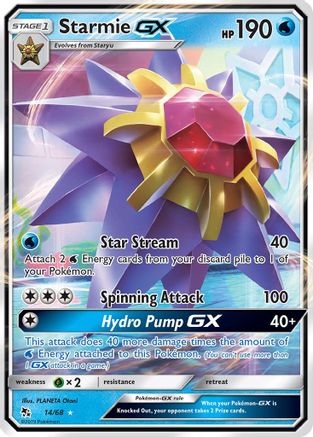 Hidden Fates 014/68 Starmie GX - Holofoil - Ultra Rare
