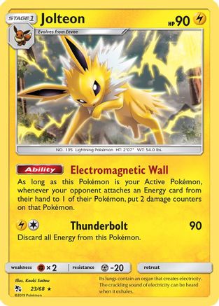 Hidden Fates 023/68 Jolteon - Rare