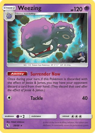 Hidden Fates 029/68 Weezing - Rare