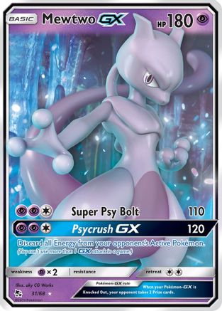 Hidden Fates 031/68 Mewtwo GX - Holofoil - Ultra Rare