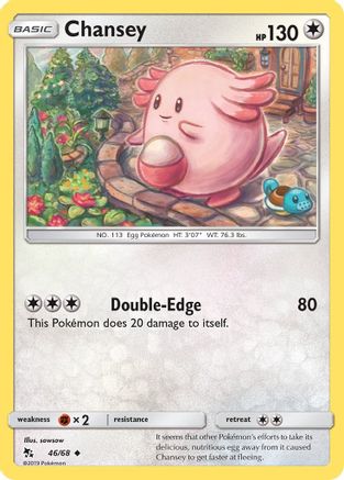 Hidden Fates 046/68 Chansey - Reverse Holofoil - Uncommon