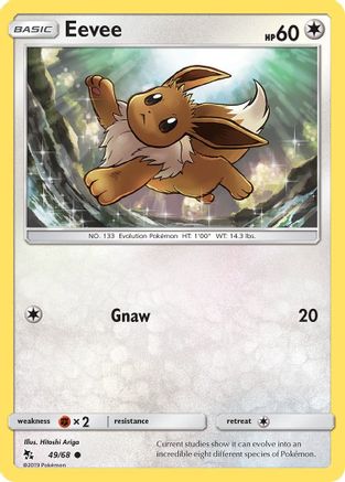 Hidden Fates 049/68 Eevee (49) - Reverse Holofoil - Common