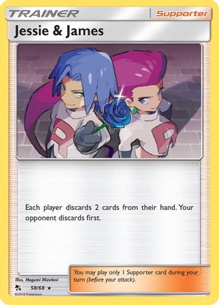 Hidden Fates 058/68 Jessie & James - Holofoil - Holo Rare