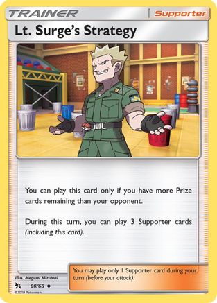 Hidden Fates 060/68 Lt. Surge's Strategy - Uncommon