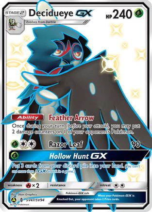 Hidden Fates Shiny Vault SV47/SV94 Decidueye GX - Holofoil - Shiny Holo Rare