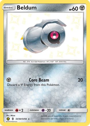 Hidden Fates Shiny Vault SV30/SV94 Beldum - Holofoil - Shiny Holo Rare