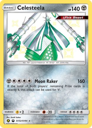 Hidden Fates Shiny Vault SV32/SV94 Celesteela - Holofoil - Shiny Holo Rare