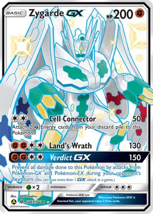 Hidden Fates Shiny Vault SV65/SV94 Zygarde GX - Holofoil - Shiny Holo Rare
