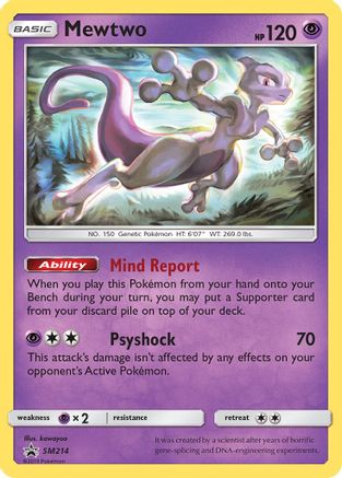SM Promos SM214 Mewtwo - Holofoil - Promo