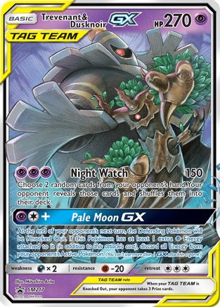 SM Promos SM217 Trevenant & Dusknoir GX - Holofoil - Promo