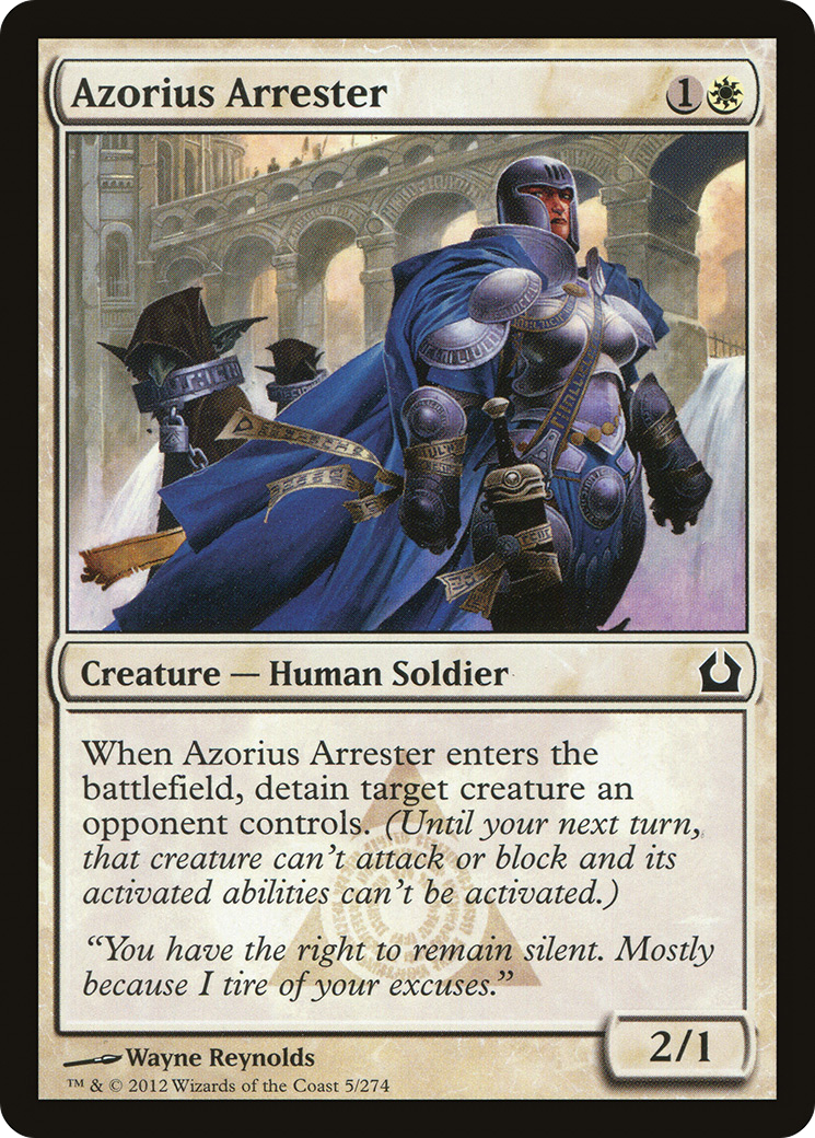 Return to Ravnica - (RTR-005) - Azorius Arrester Foil