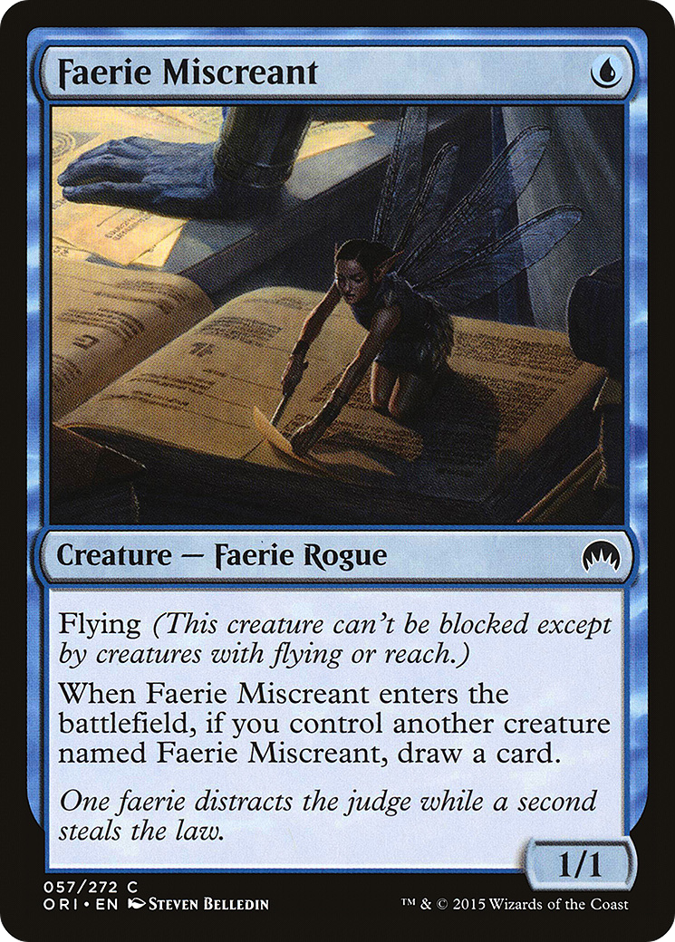 Magic Origins - (ORI-057) - Faerie Miscreant Foil