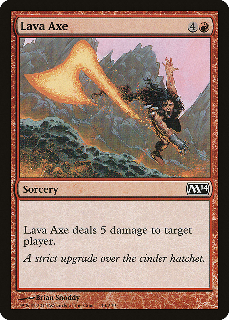 Magic 2014 - (M14-143) - Lava Axe Foil