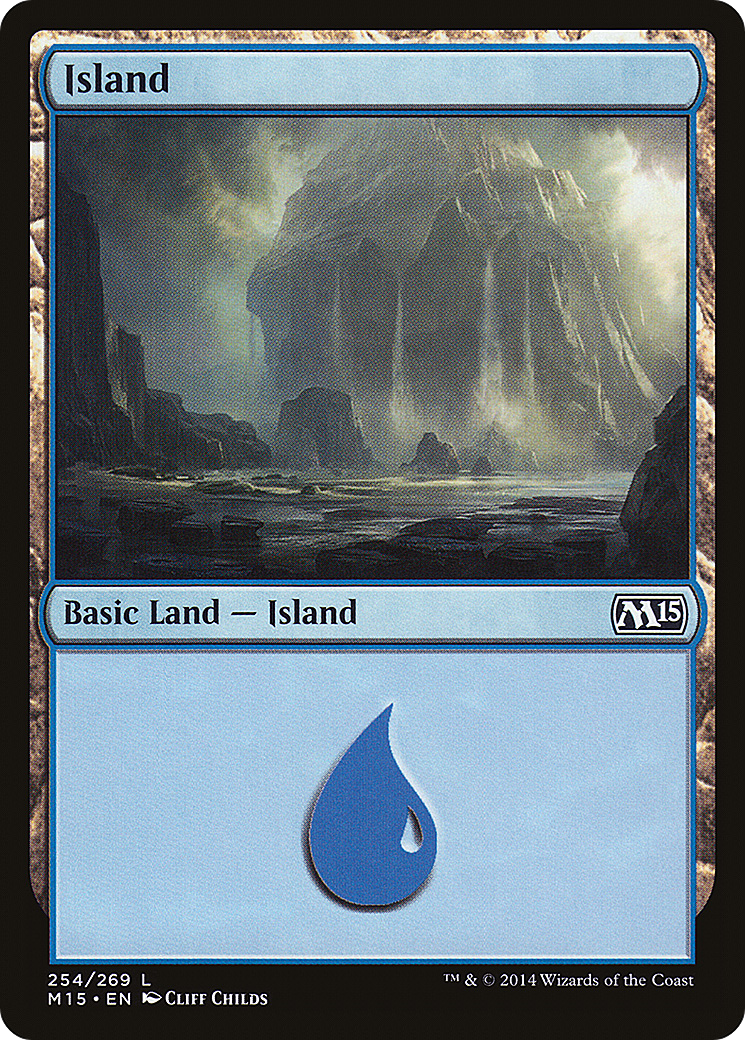Magic 2015 - (M15-254) - Island (254) Foil