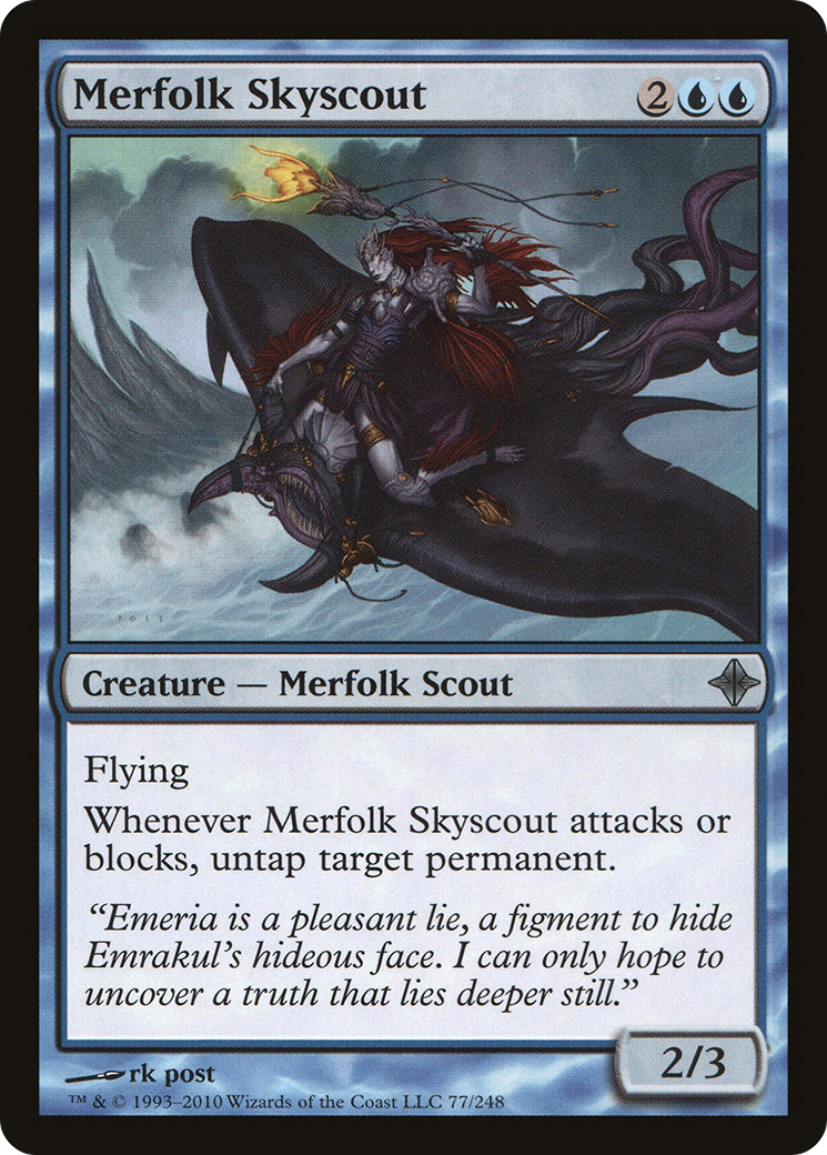 Rise of the Eldrazi - (ROE-077) - Merfolk Skyscout