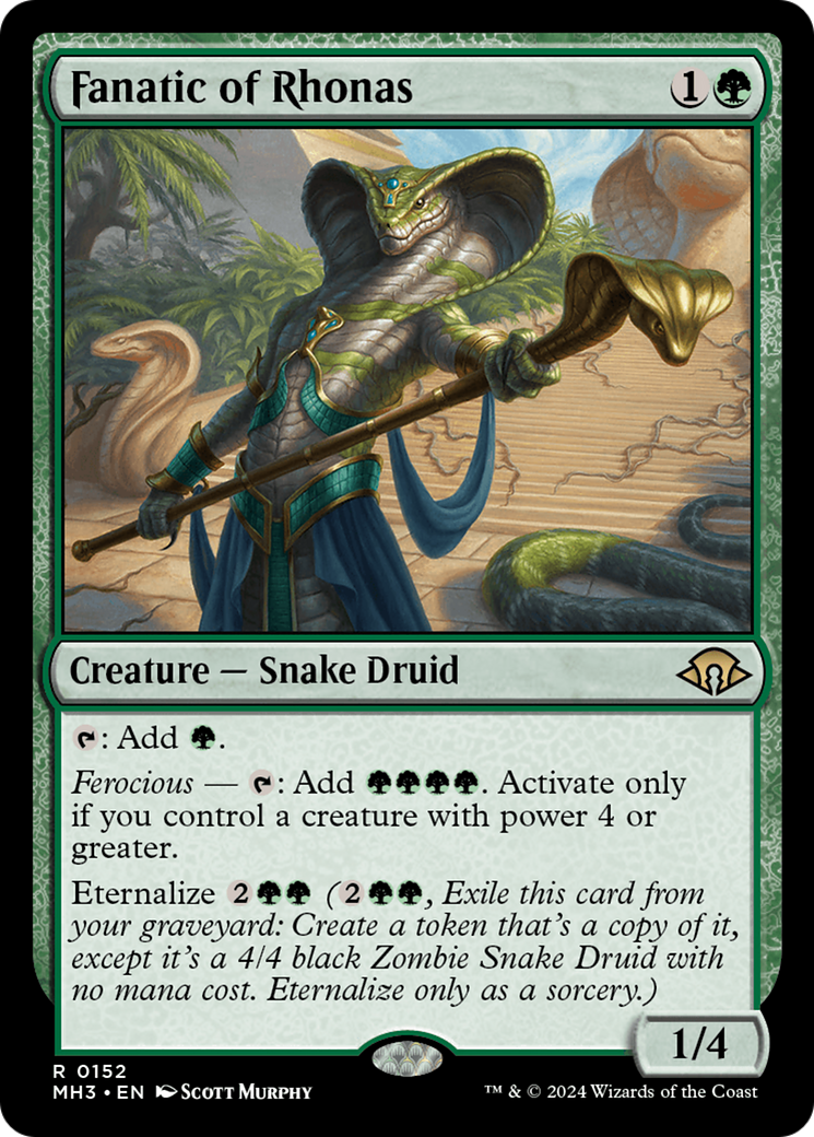 Modern Horizons 3 - (MH3-152) - Fanatic of Rhonas Foil