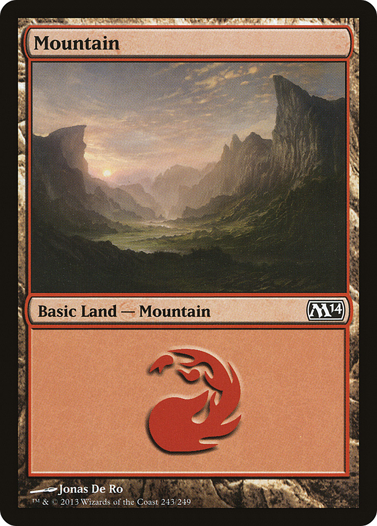 Magic 2014 - (M14-243) - Mountain (243) Foil