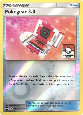 League & Championship Cards 182a/214 Pokegear 3.0 - Reverse Holofoil - Promo