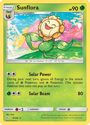 SM Cosmic Eclipse 008/236 Sunflora - Rare