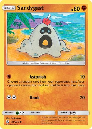 SM Cosmic Eclipse 126 Sandygast - Reverse Holofoil - Common