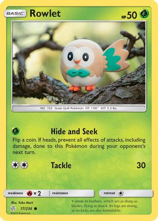 SM Cosmic Eclipse 017/236 Rowlet - Common