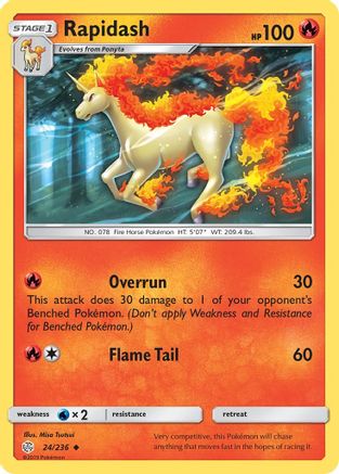 SM Cosmic Eclipse 024/236 Rapidash - Uncommon