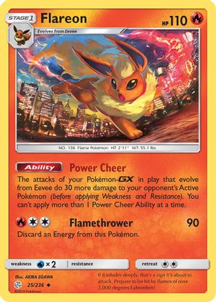 SM Cosmic Eclipse 025/236 Flareon - Uncommon