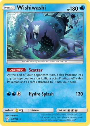 SM Cosmic Eclipse 062/236 Wishiwashi - Holofoil - Holo Rare