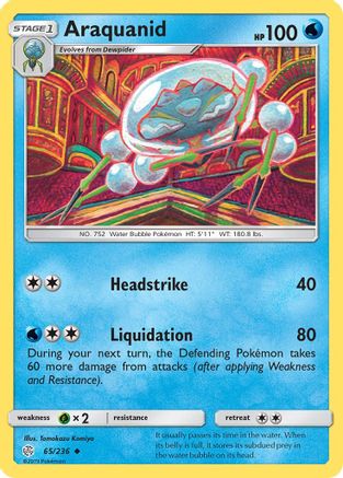 SM Cosmic Eclipse 065/236 Araquanid - Uncommon
