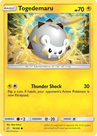 SM Cosmic Eclipse 074/236 Togedemaru - Common