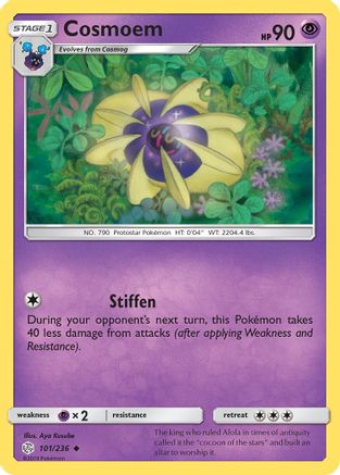 SM Cosmic Eclipse 101/236 Cosmoem - Reverse Holofoil - Uncommon