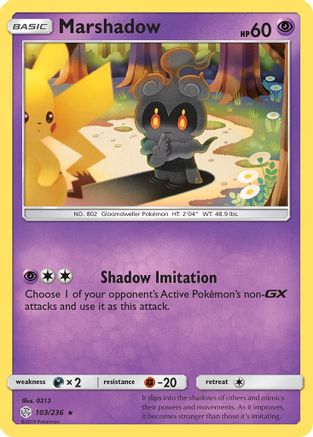 SM Cosmic Eclipse 103/236 Marshadow - Rare