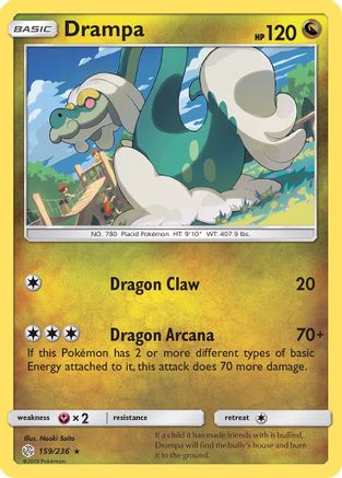 SM Cosmic Eclipse 159/236 Drampa - Rare