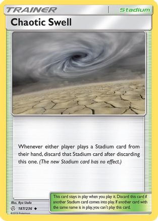 SM Cosmic Eclipse 187/236 Chaotic Swell - Reverse Holofoil - Uncommon