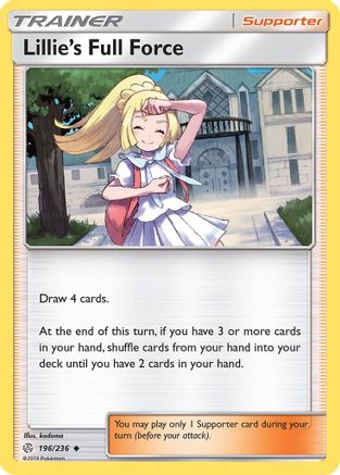 SM Cosmic Eclipse 196/236 Lillie's Full Force - Reverse Holofoil - Uncommon