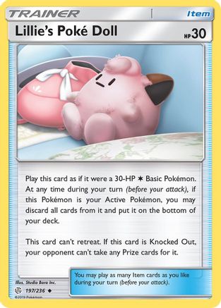 SM Cosmic Eclipse 197/236 Lillie's Poke Doll - Uncommon