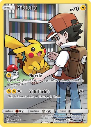 SM Cosmic Eclipse 241/236 Pikachu (Secret) - Holofoil - Secret Rare