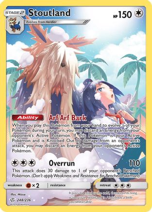 SM Cosmic Eclipse 248/236 Stoutland (Secret) - Holofoil - Secret Rare