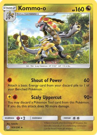 SM Cosmic Eclipse 163/236 Kommo-o - Holofoil - Holo Rare