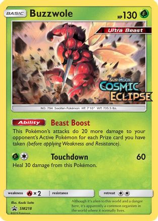 SM Promos SM218 Buzzwole - Holofoil - Promo