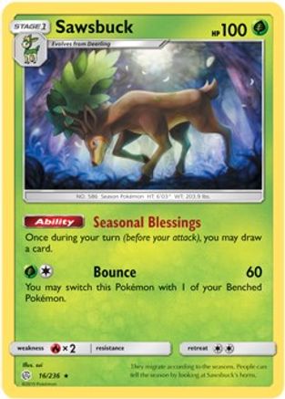 Deck Exclusives 016/236 Sawsbuck - Rare